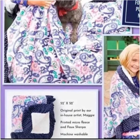 NWT Matilda Jane Perfect Paisley Blanket - Picture 2 of 7